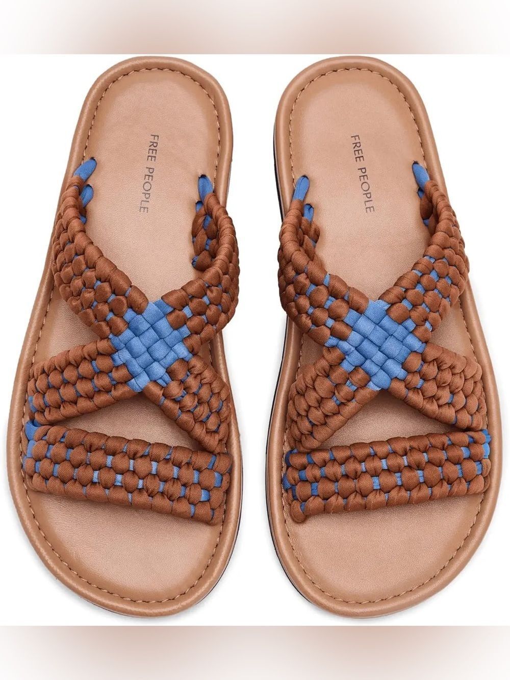 NIB Free People Edge Water Woven Sandal. Size 7